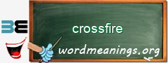 WordMeaning blackboard for crossfire